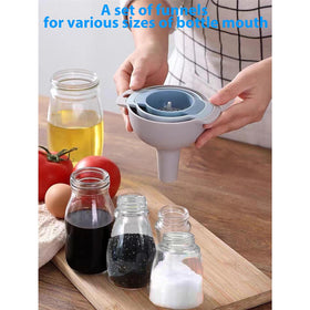 Kalave four funnels cleaning brush aids quick maintenance after use.