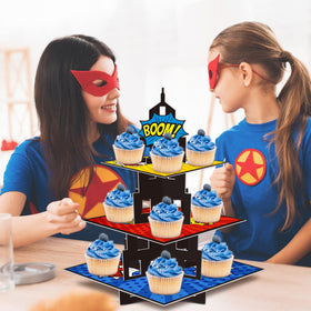 KALEFO birthday decor centerpiece adds heroic flair to tables