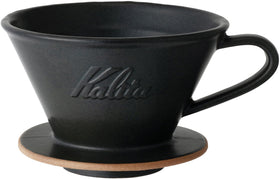 Kalita coffee dripper Mino ware sand black for smooth pour-over brewing