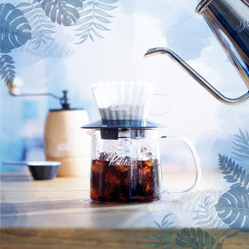 Kalita Wave 185 dripper flat-bottom design supports even saturation and consistent flavor.