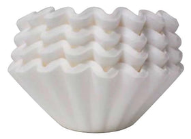 Kalita Wave 155 white filter in-use, ideal for two-cup sessions.