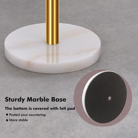 Kalitro brushed nickel pole detail adds a modern kitchen accent