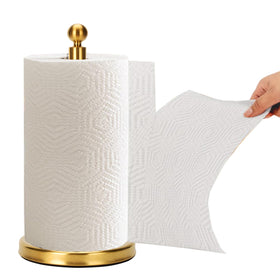 Kalitro gold paper towel holder base for stable countertop setup