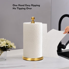 Kalitro weighted base keeps towels steady when tearing