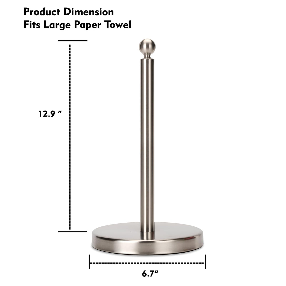 Stainless steel construction of Kalitro holder resists rust.