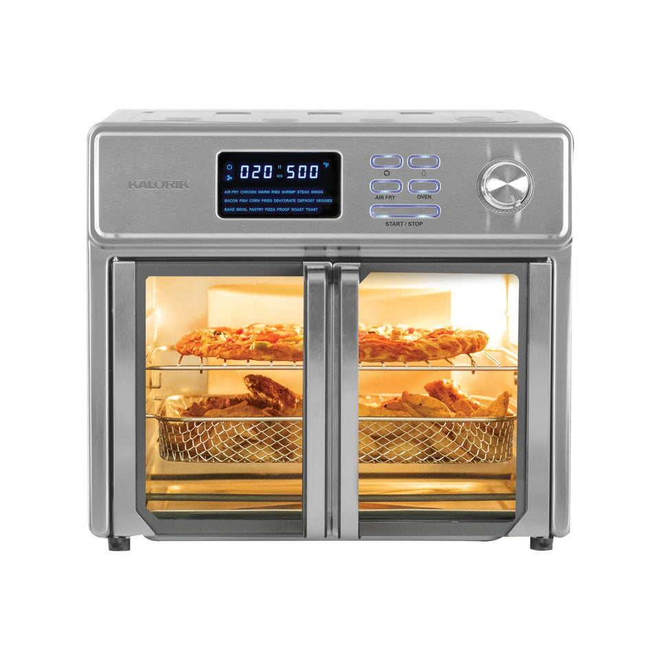 Kalorik MAXX Air Fryer Oven front view with large glass doors