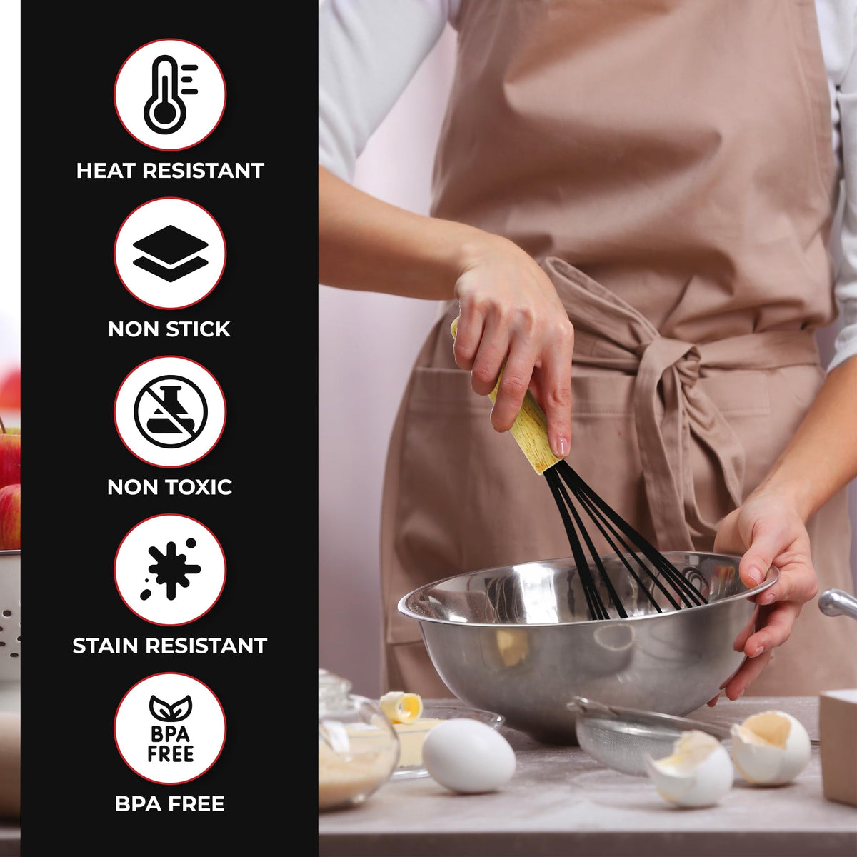 Kaluns egg separator and measuring spoons simplify breakfast and baking tasks.