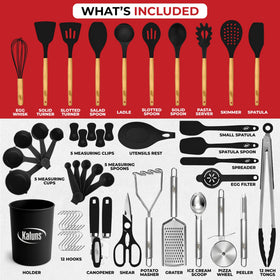 Kaluns spatula and ladle combo ideal for smooth flipping and safe serving.