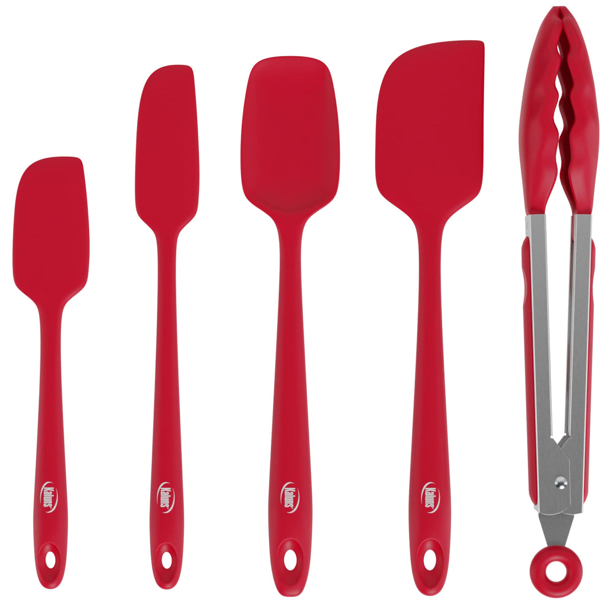 Kaluns silicone spatula set dishwasher-safe design for easy cleaning
