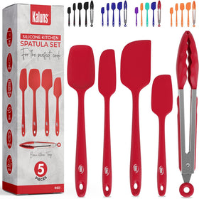 Kaluns silicone spatula set spoon-spatula in action for precise stirring and nonstick control