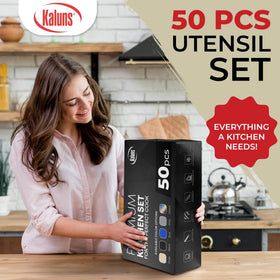 Kaluns wooden-handle utensils highlighting ergonomic grip and durability