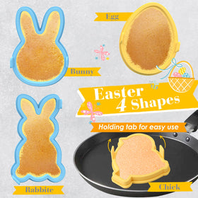 Kamehame Easter pancake ring set for colorful shapes.