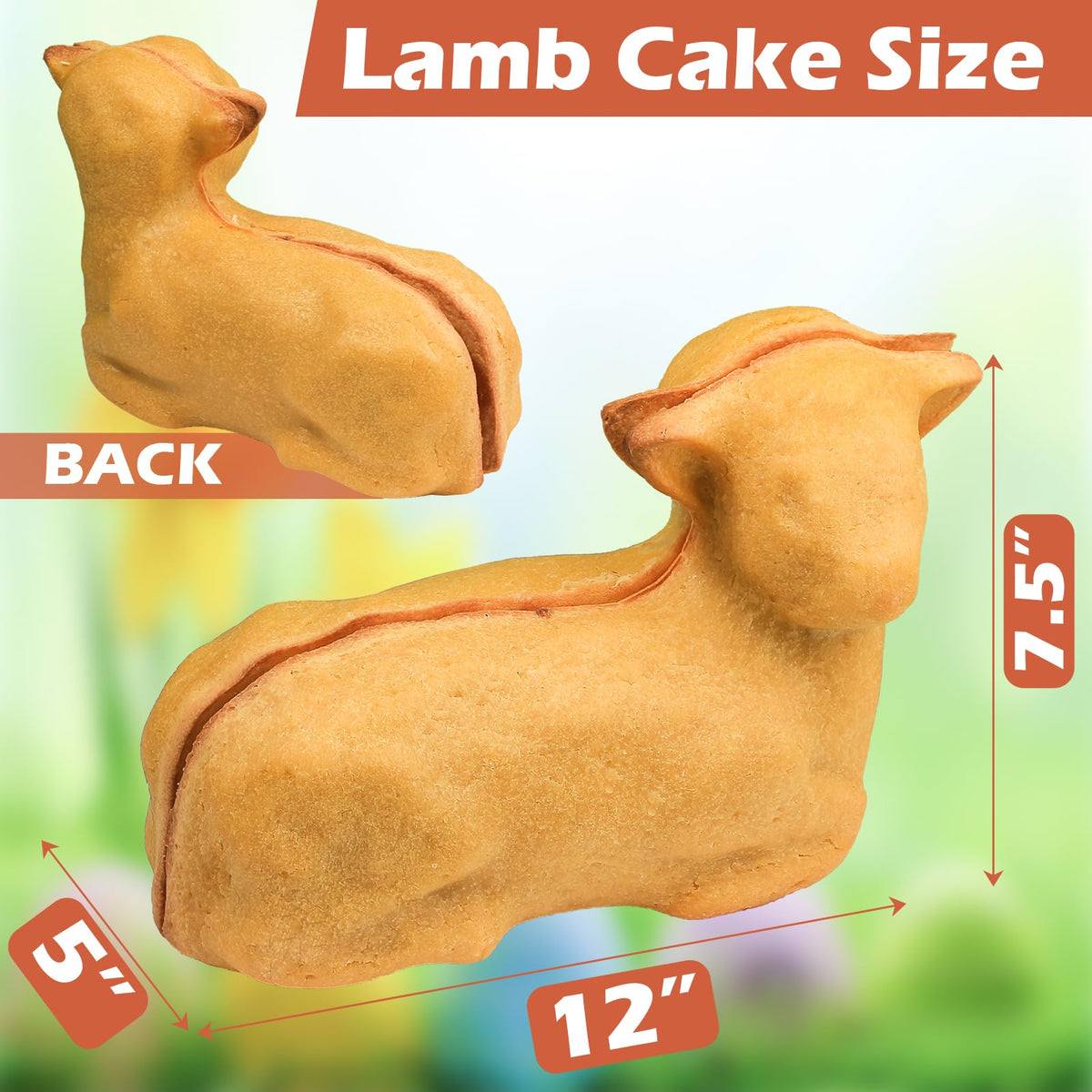 Kamehame Silicone Easter Lamb Mold offers non-stick release for easy cake removal