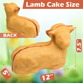 Kamehame Silicone Easter Lamb Mold offers non-stick release for easy cake removal