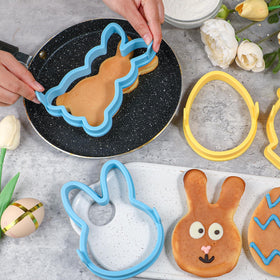 Kamehame pancake molds dishwasher-safe for quick cleaning.
