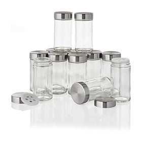 Kamenstein clear 3oz jar for pantry organization and spice visibility.