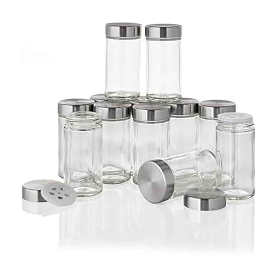Kamenstein clear 3oz jar for pantry organization and spice visibility.
