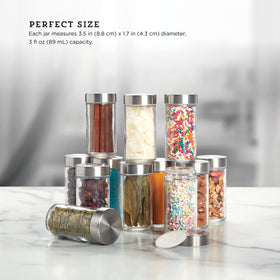 Kamenstein craft and office storage jar helps neat organization.