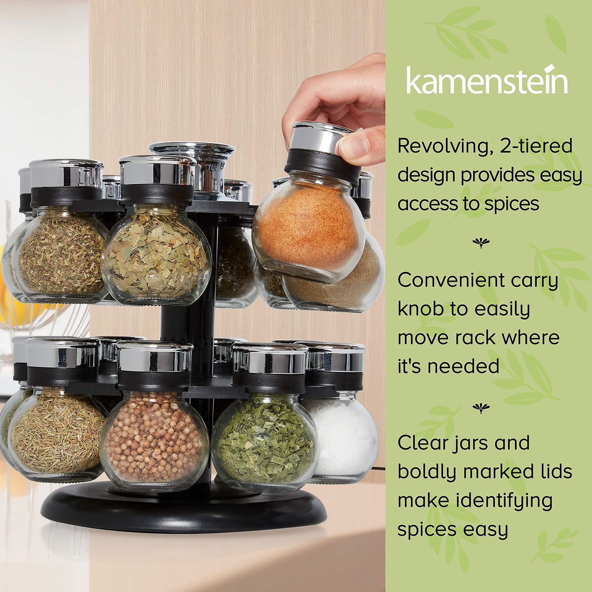 Kamenstein Ellington gift-ready design suits kitchens and special occasions.