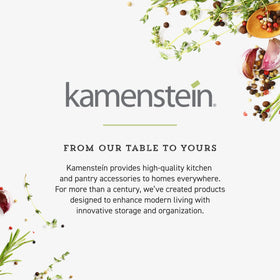 Kamenstein five-year free spice refills offer ongoing pantry replenishment.