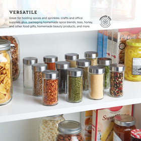 Kamenstein twist-on airtight cap keeps contents fresh and secure.
