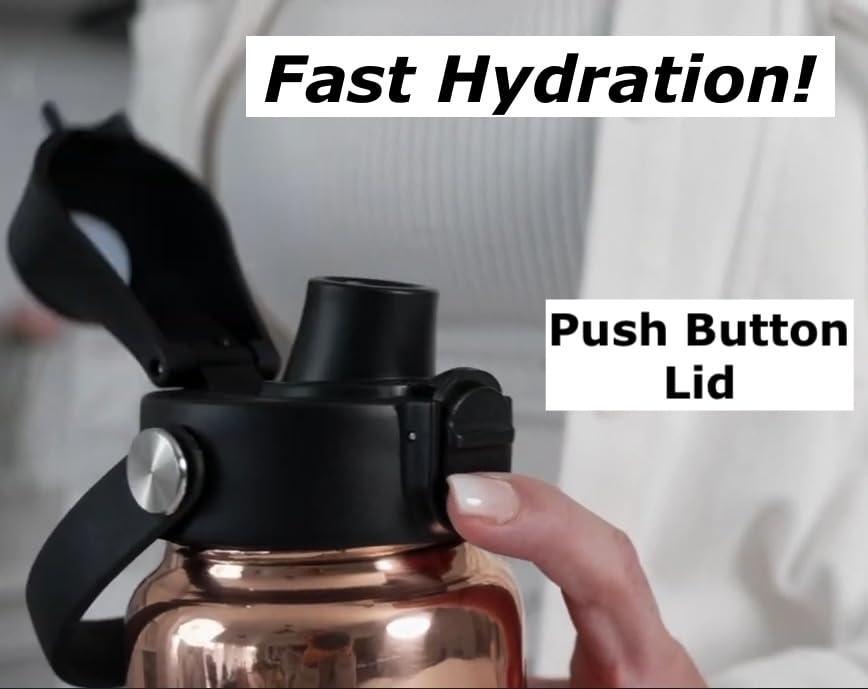 Kamojo bottle straw attachment supports sipping through the lid.