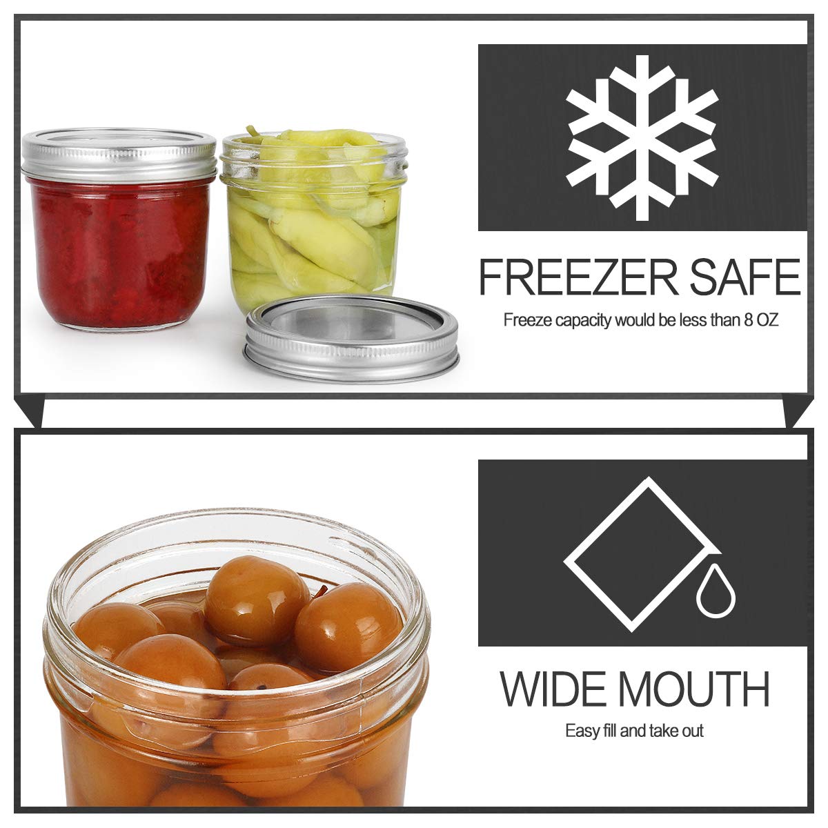 KAMOTA jar filled with jam or honey, highlighting versatile storage.