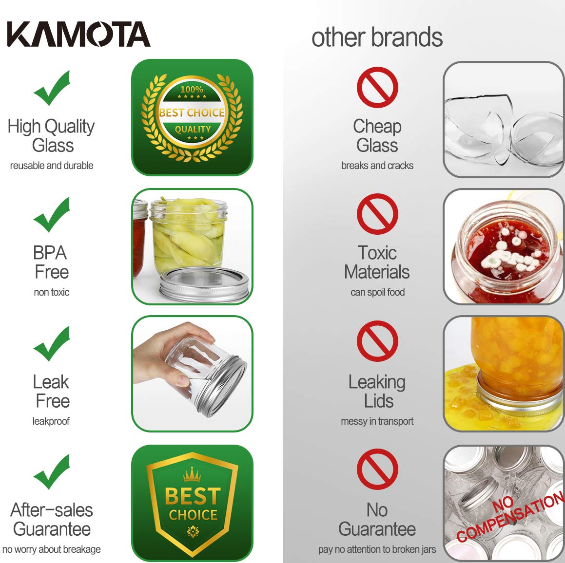 KAMOTA jar on wedding favors display, ideal for personalized gifts.