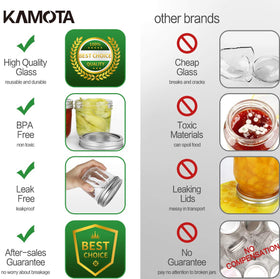 KAMOTA jar on wedding favors display, ideal for personalized gifts.