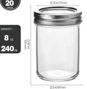 KAMOTA wide-mouth glass jar showing contents clearly for easy access.