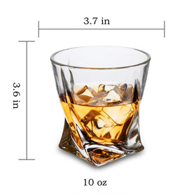 KANARS crystal 10oz old-fashioned glass showcases clarity for neat pours