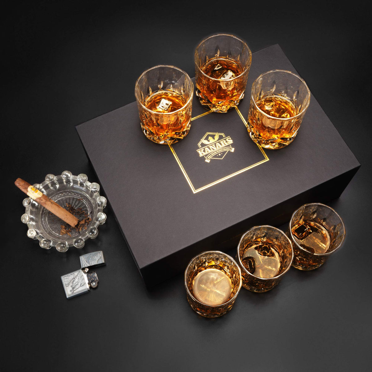 KANARS dishwasher-safe crystal ensures easy cleaning and maintenance