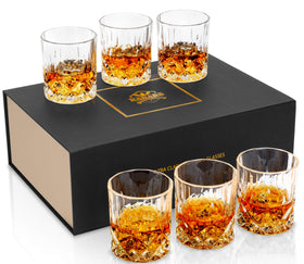 KANARS whiskey glasses set-6 for elegant entertaining and gifting