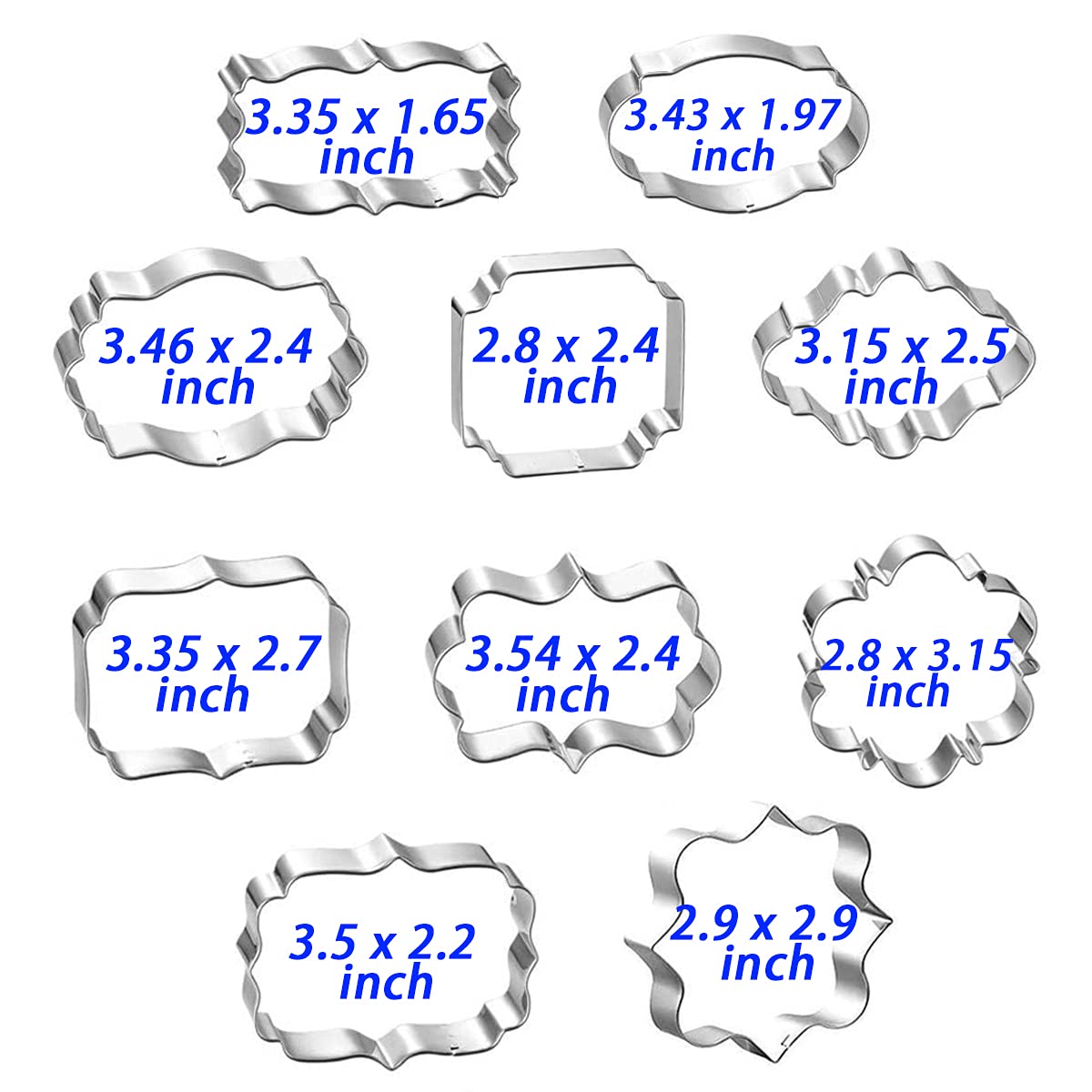 Kanehosi metal cookie cutters suitable for dough, fruit and cheese