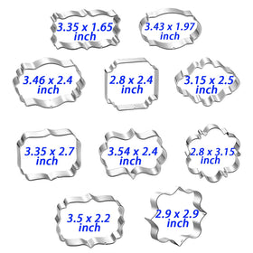 Kanehosi metal cookie cutters suitable for dough, fruit and cheese