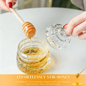 Kanpura honey pot sits stylishly on any kitchen counter