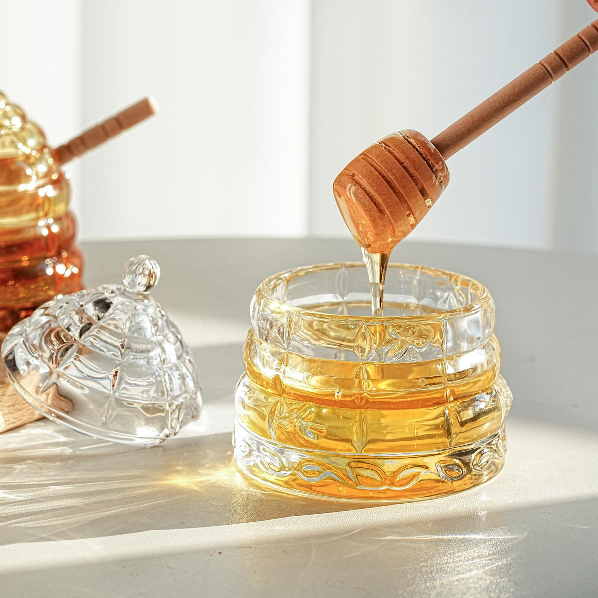 Kanpura syrup dispenser-ready jar perfect for pancakes and desserts