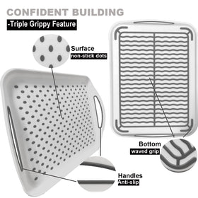 KAQAHIDO dishwasher safe tray bundle simplifies cleanup after meals.