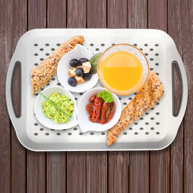 KAQAHIDO portable tray ideal for picnics couch meals and more.