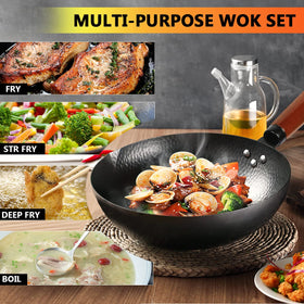 KAQINU honeycomb surface reduces scratches while cooking with resilience.