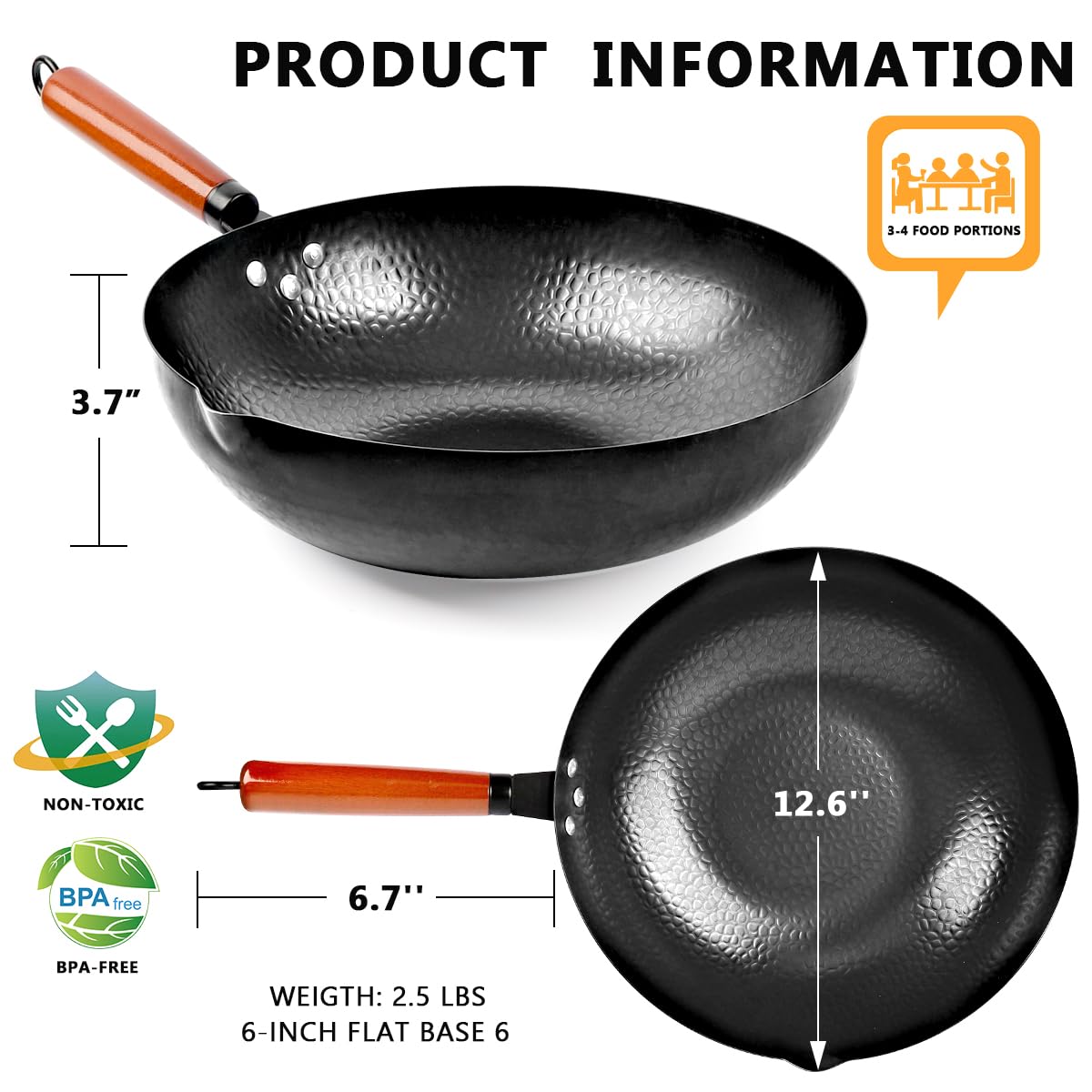 KAQINU wooden lid and detachable handle ensure safe, ergonomic use.