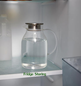 Karafu pitcher ready for iced tea or infused water use.