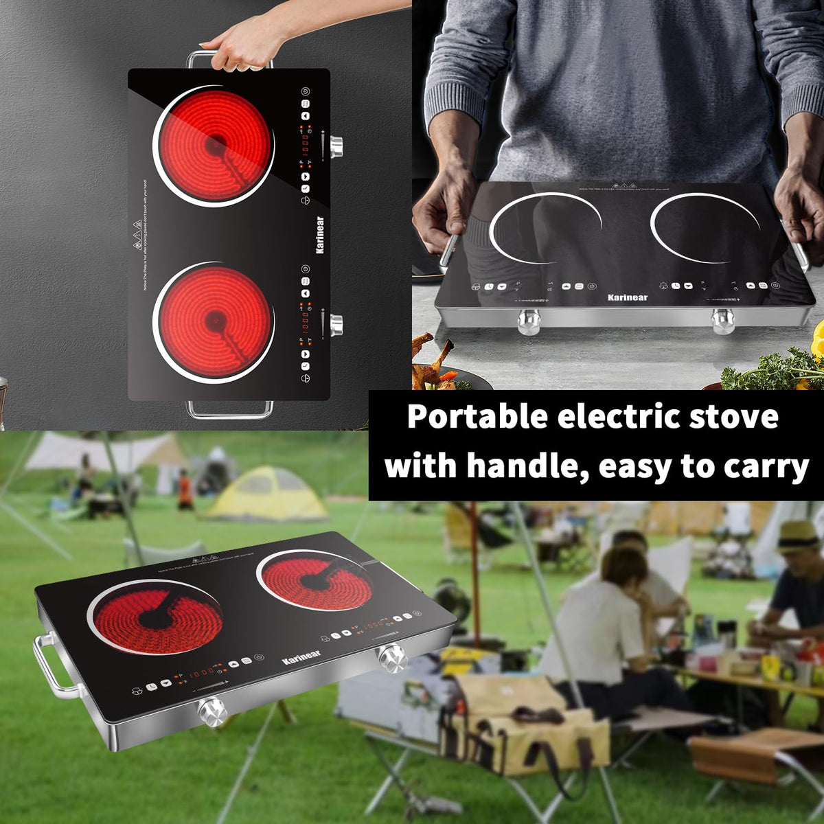 Karinear dual burner system delivers up to 2000W total power for flexible meals