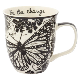 Karma Gifts butterfly-design Boho mug for uplifting morning rituals.
