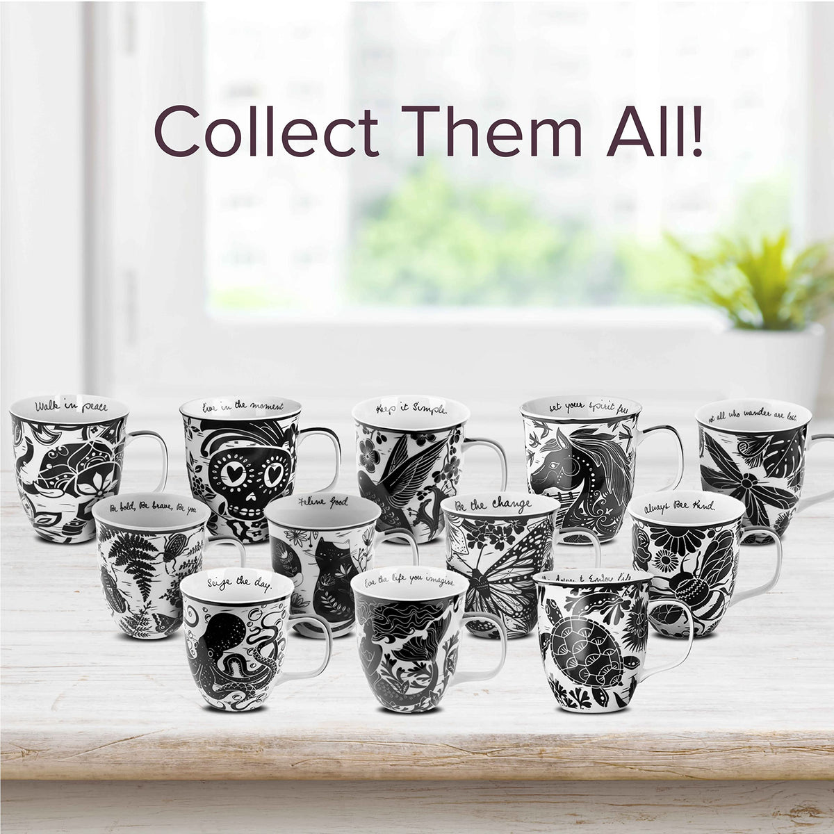 Karma Gifts boho mug from exclusive collection to add personality to kitchens.