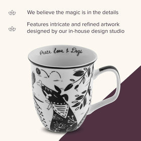 Karma Gifts boho mug raven side handle with comfortable grip