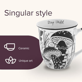 Karma Gifts ceramic coffee mug with boho illustration ideal for gifting