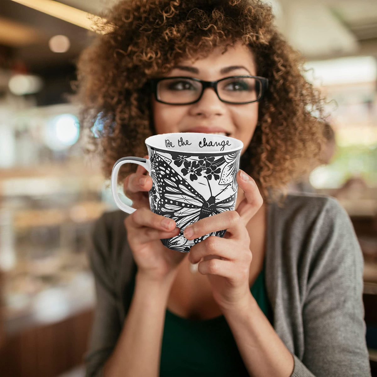 Karma Gifts dishwasher-safe mug for effortless cleaning.
