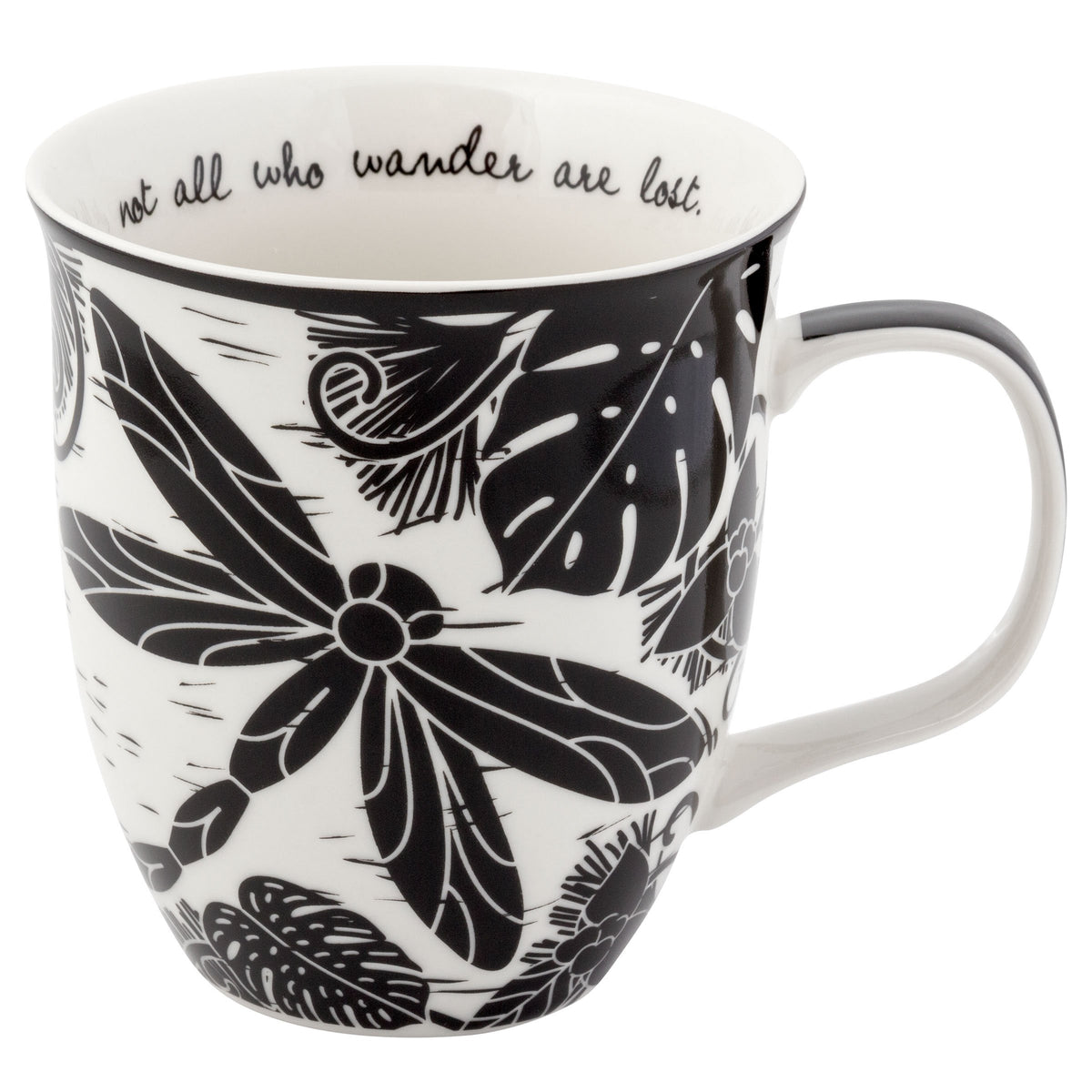 Karma Gifts dragonfly boho mug 14oz for daily coffee rituals.