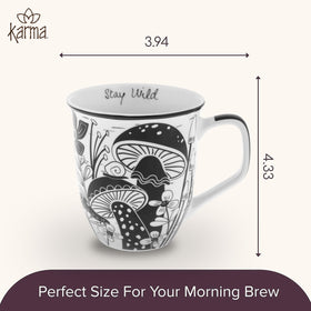 Karma Gifts mug with durable handle and 14 oz capacity for hot beverages